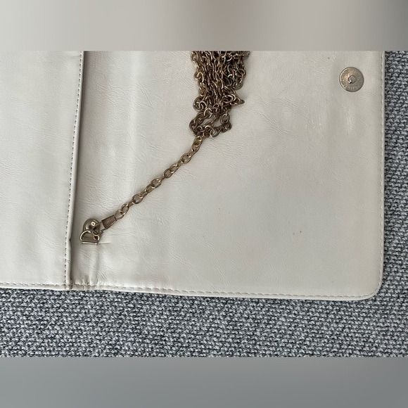 MMS Design Studio White Clutch with Intricate Cutouts - Picture 7 of 16